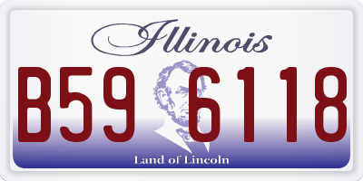 IL license plate B596118