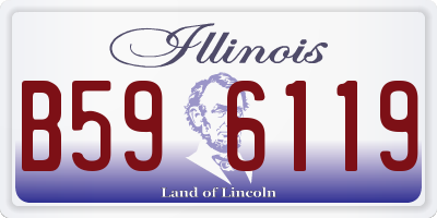 IL license plate B596119