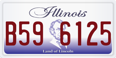 IL license plate B596125