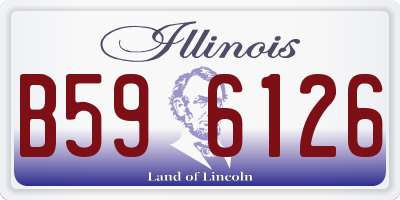IL license plate B596126