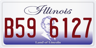 IL license plate B596127
