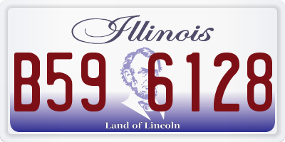 IL license plate B596128