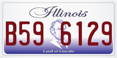 IL license plate B596129