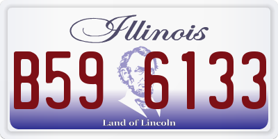 IL license plate B596133