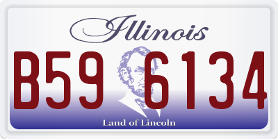 IL license plate B596134