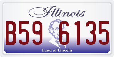 IL license plate B596135