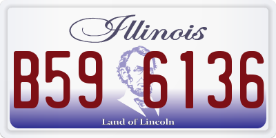 IL license plate B596136