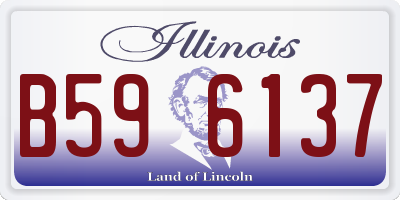 IL license plate B596137