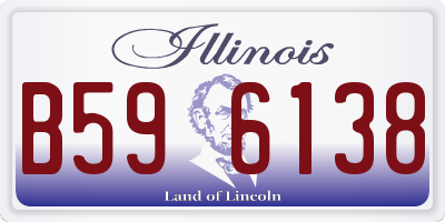 IL license plate B596138