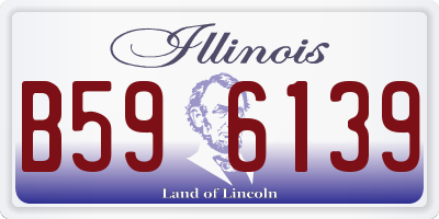 IL license plate B596139