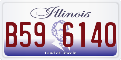 IL license plate B596140
