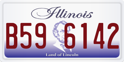 IL license plate B596142