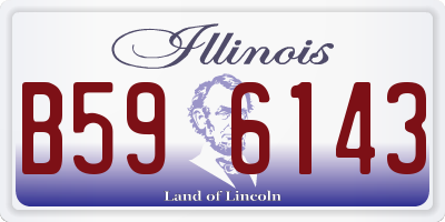 IL license plate B596143