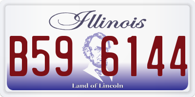IL license plate B596144