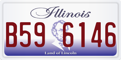 IL license plate B596146