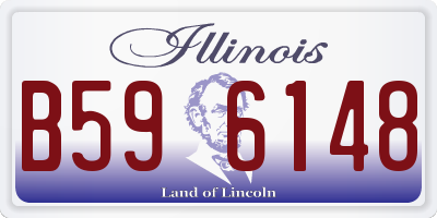 IL license plate B596148