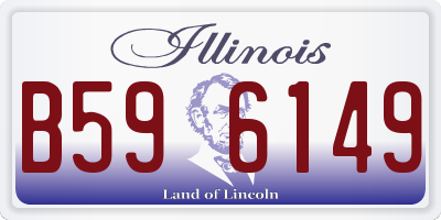 IL license plate B596149
