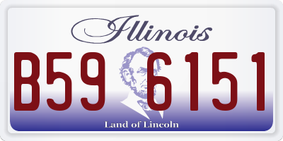 IL license plate B596151