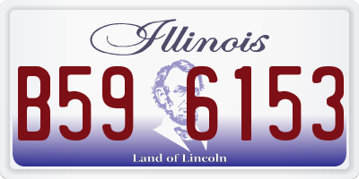IL license plate B596153