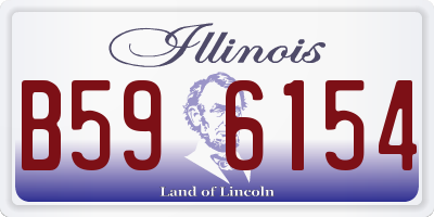 IL license plate B596154