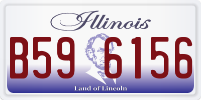 IL license plate B596156