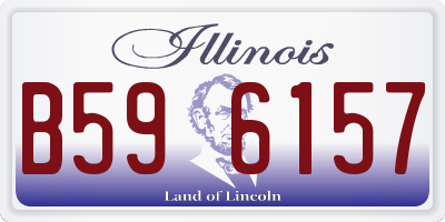 IL license plate B596157