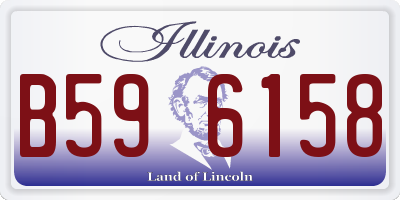 IL license plate B596158