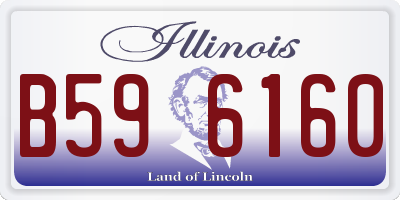 IL license plate B596160
