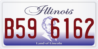 IL license plate B596162