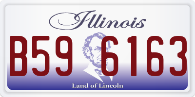 IL license plate B596163