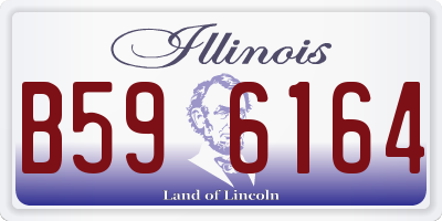 IL license plate B596164