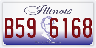 IL license plate B596168