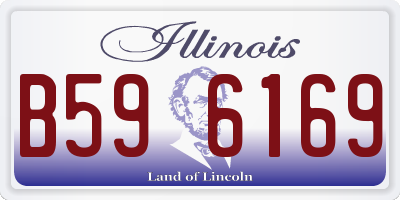 IL license plate B596169