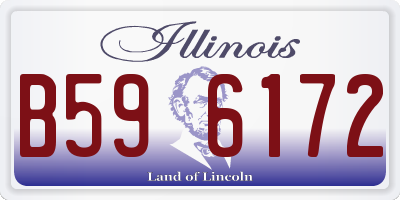 IL license plate B596172