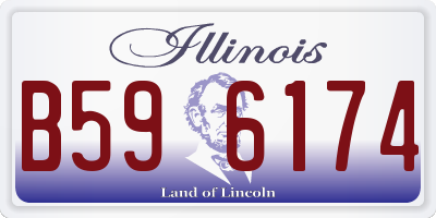 IL license plate B596174