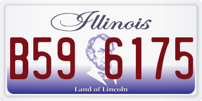 IL license plate B596175