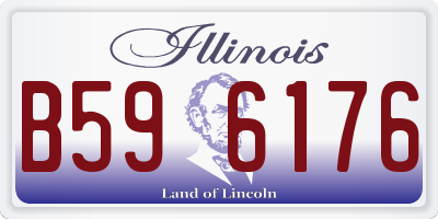 IL license plate B596176