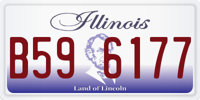 IL license plate B596177