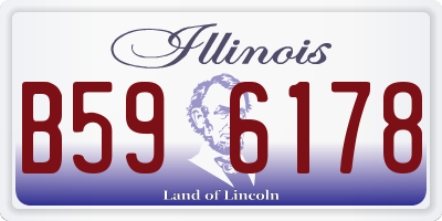 IL license plate B596178