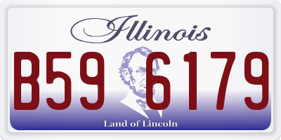 IL license plate B596179