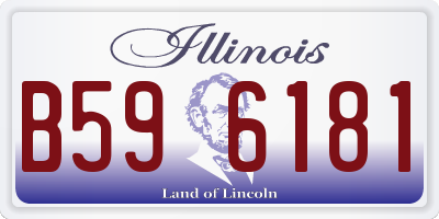 IL license plate B596181