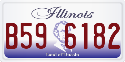 IL license plate B596182