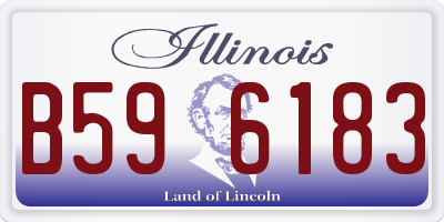 IL license plate B596183
