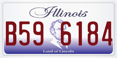 IL license plate B596184