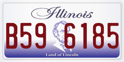 IL license plate B596185