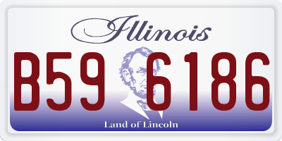 IL license plate B596186