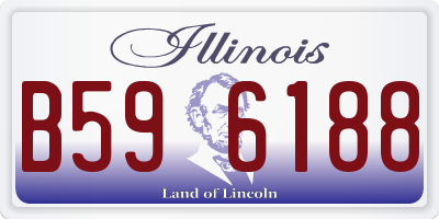 IL license plate B596188