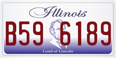 IL license plate B596189