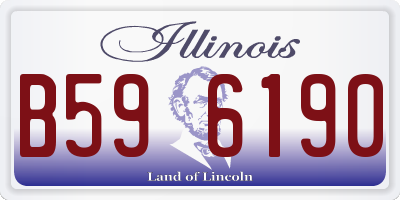 IL license plate B596190