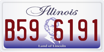 IL license plate B596191